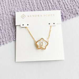 Kendra Scott Joelle Orchid Gold Necklace Ivory Mother-of-Pearl